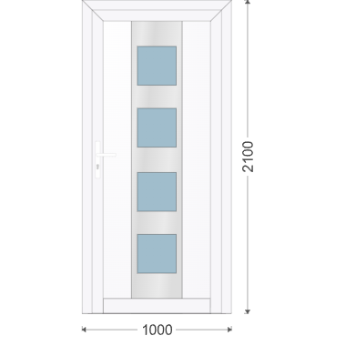 IGLO 5 Haustür 1000x2100 mm