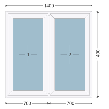 Iglo 5 1400x1400 mm