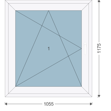 Iglo Edge 1055x1175 mm