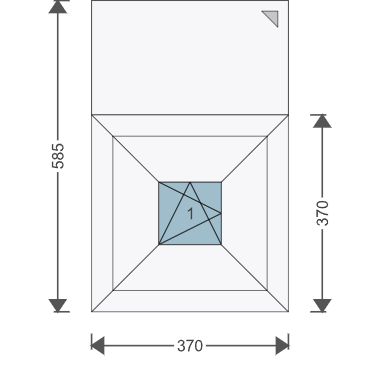 Iglo Edge 370x370 mm