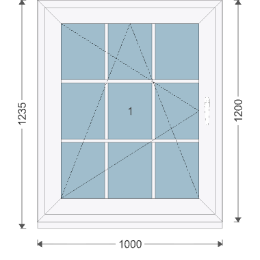 Iglo Energy 1000x1200 mm