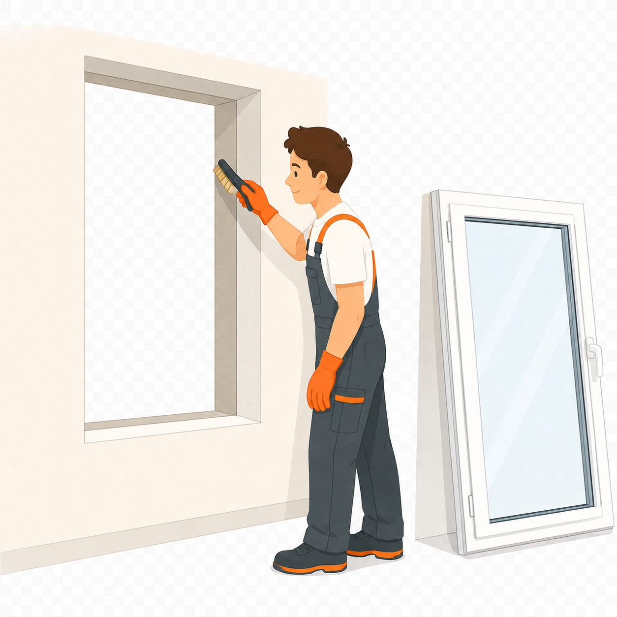 2. Fenster vorbereiten