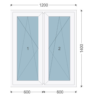 Iglo 5 Classic 1200x1400 mm
