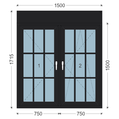 Iglo 5 Classic 1500x1500 mm