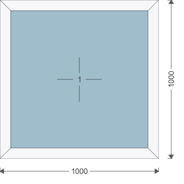 Iglo 5 Classic 1000x1000 mm