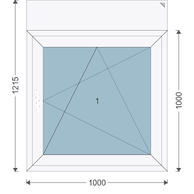 Iglo 5 Classic 1000x1000 mm