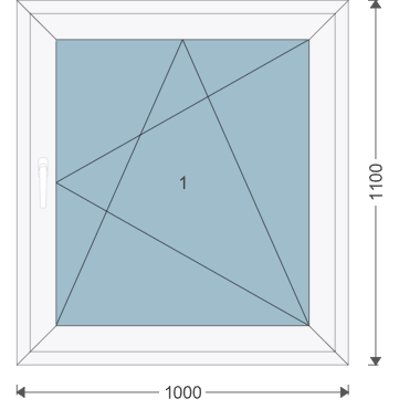 Iglo 5 Classic 1000x1100 mm