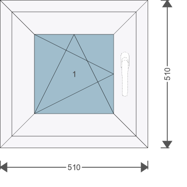 Iglo 5 Classic 510x510 mm
