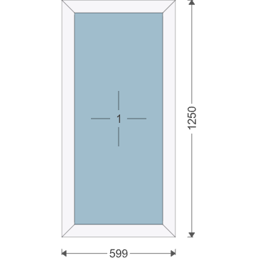 Iglo 5 Classic 599x1250 mm