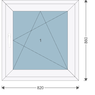 Iglo 5 Classic 820x860 mm