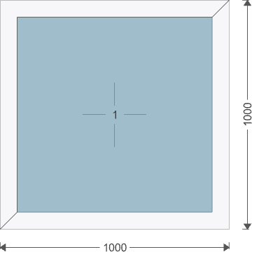 Iglo Energy Classic 1000x1000 mm