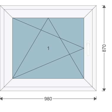 Iglo Energy Classic 980x870 mm