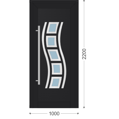 IGLO ENERGY Haustür 1000x2200 mm