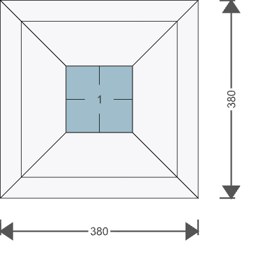 Iglo Energy 380x380 mm