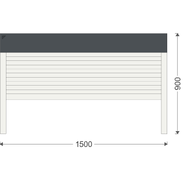 RA - Vorsatzrollladen Rund 1500x900 mm